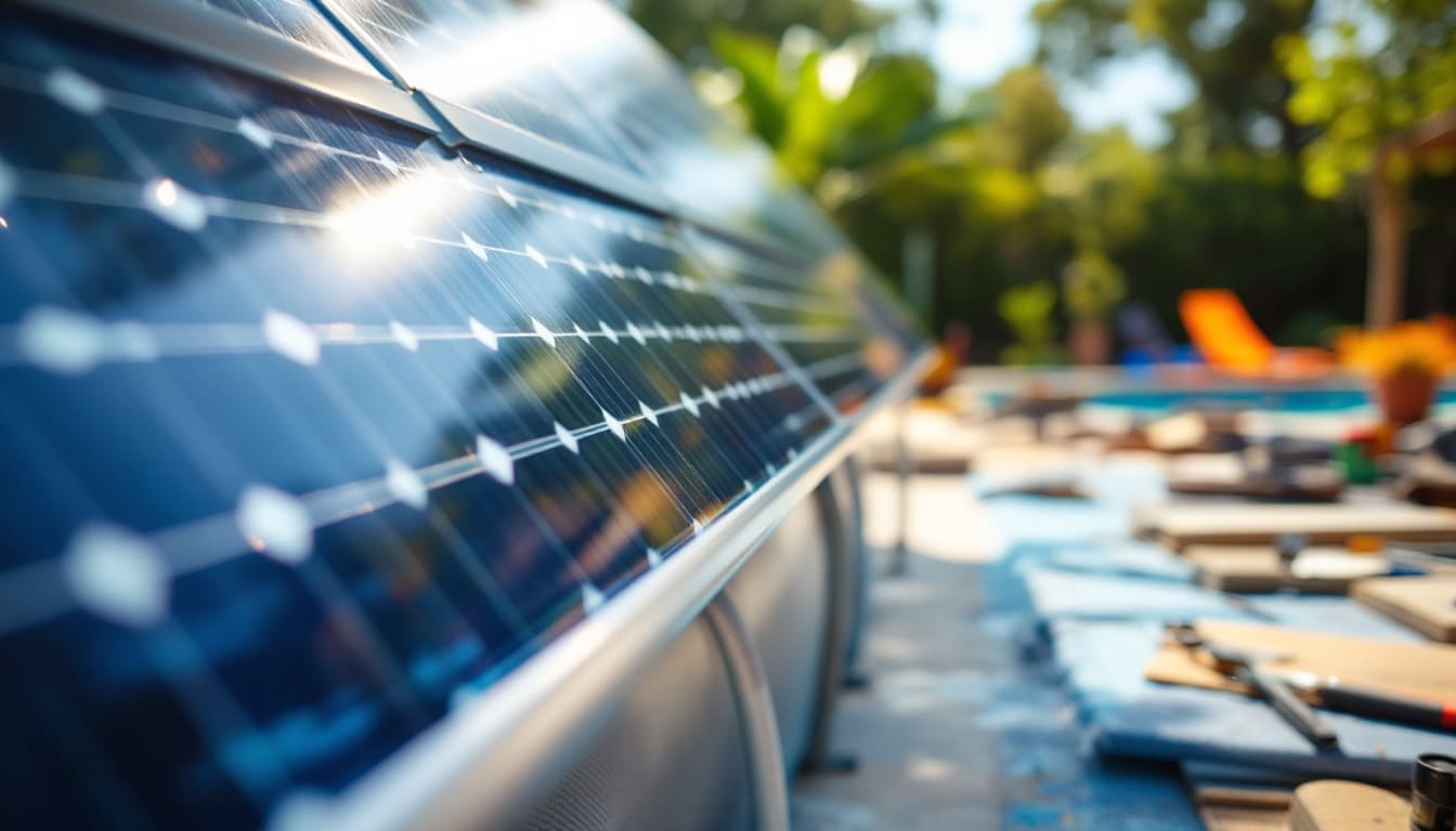 Chauffage solaire piscine hors sol : économisez et prolongez vos baignades
