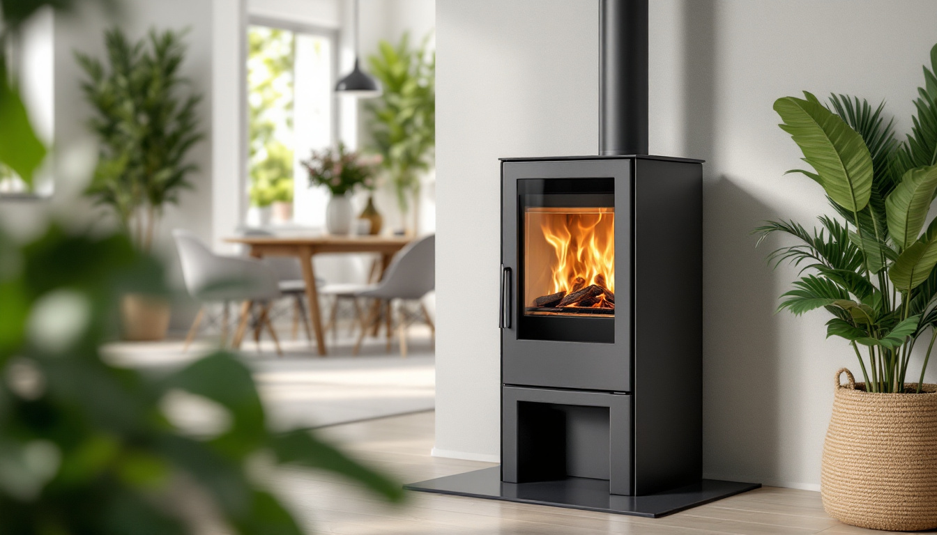 Poêle à granulés moderne : design élégant pour un chauffage optimal