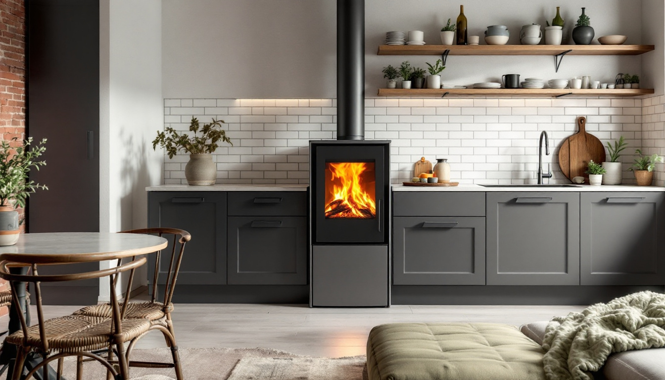 Poêle granule extra plat : chauffage design pour petits espaces